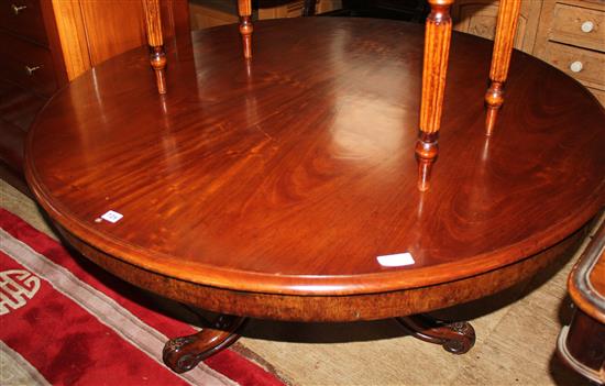 Victorian circular mahogany breakfast table